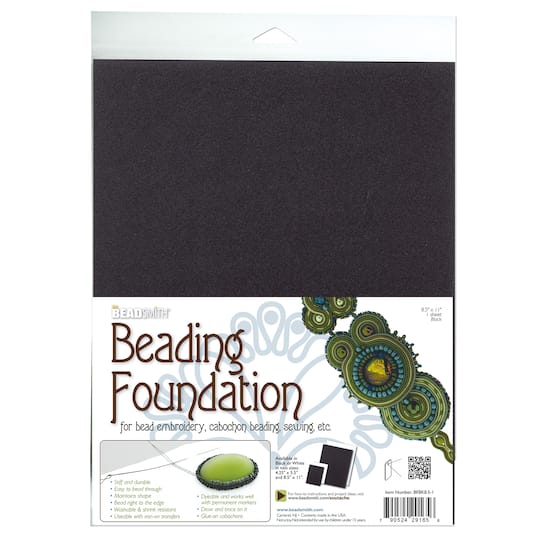 The Beadsmith&#xAE; 8.5&#x27;&#x27; x 11&#x27;&#x27; Black Beading Foundation